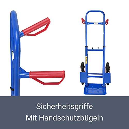 Juskys Treppensackkarre klappbar - Treppensteiger mit Hartgummireifen & Stahlrahmen - bis zu 100kg