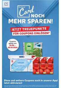 [Kaufland Card] 3 Artikel für je 1 Cent mit 10/15/20€ MEW, Tomaten, Toilettenpapier, Spinat, mit/ohne Punkteeinsatz