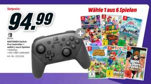 Nintendo Switch Pro Controller + Spiel (u.a. Mario Kart 8 Deluxe) + Füllartikel für 90,28€ inkl. Versand