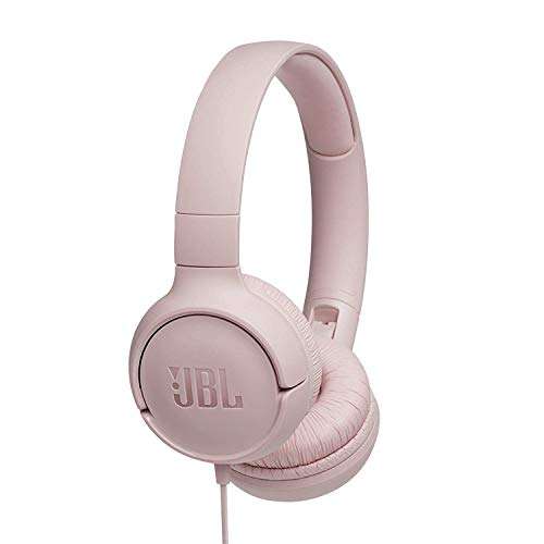 [Prime] JBL Tune500 On-Ear Kopfhörer mit Kabel in Pink – Ohrhörer mit 1-Tasten-Fernbedienung, integriertem Mikrofon & Sprachassistent