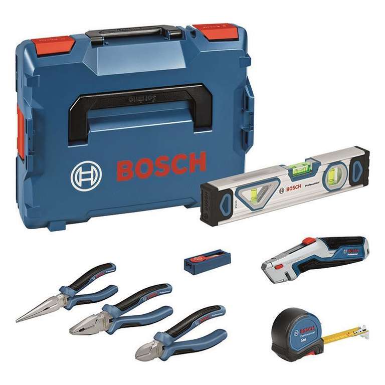 Bosch Professional Handwerkzeug-Set 16tlg. in L-Boxx für 80,10€ [Ebay]