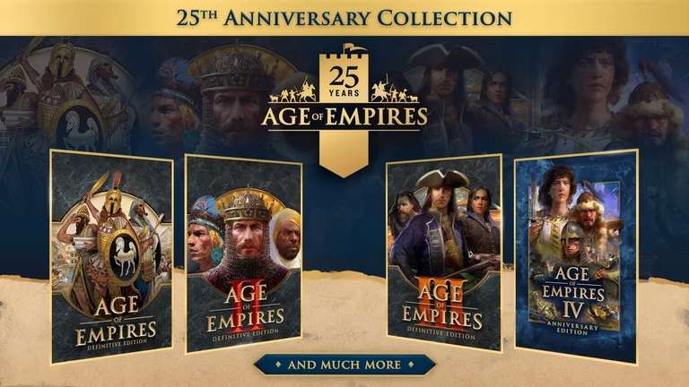 [PC/XBOX] Age of Empires 25th Anniversary Collection: AOE + AOE II + AOE III + AOE IV + 7 DLC (Microsoft Key Argentina)