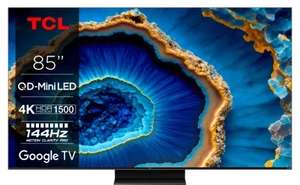 TCL 85MQLED80 Mini LED TV 85 Zoll TCL c805 (215,9 cm), 4K UHD, HDR, 1500Nits, Dolby Vision, Dolby Atmos, 144 Hz, Expert Marktheidenfeld