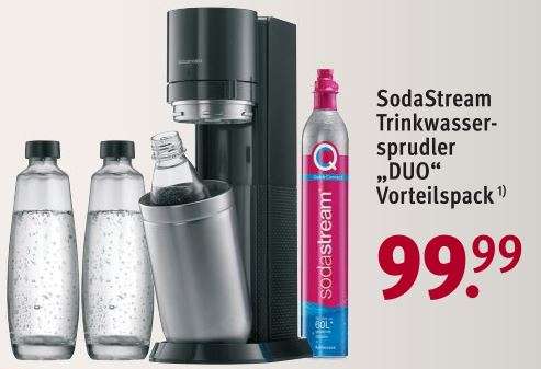 SodaStream DUO Wassersprudler "Duo Vorteilspack" Rossmann Online Rabatt