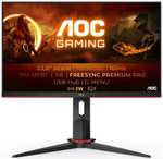 AOC Gaming 24G2SU/BK Monitor | 23.8“, FHD, VA, 165Hz, 4ms, 126% sRGB, 350nits | FreeSync, G-Sync | HDMI 1.4, DP 1.2 | USB-Hub | ergonomisch