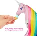 [Amazon Prime] - Barbie Dreamtopia Einhornpuppe GWM78, Rainbow Magic Light Einhorn mit 25+ Licht- und Soundeffekten