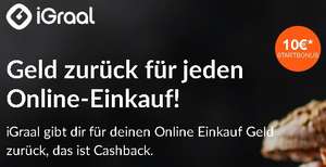 iGraal 10 Euro Startguthaben Cashback Platform