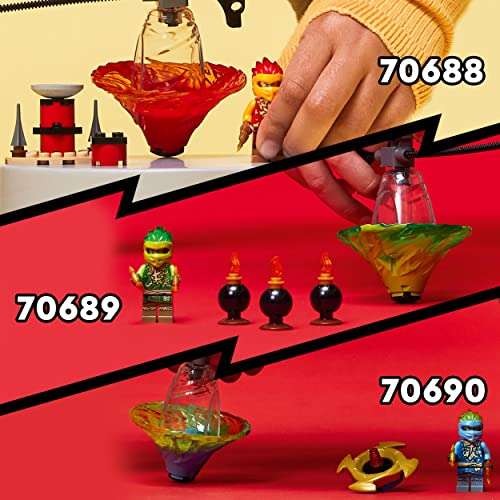 LEGO 70690 NINJAGO Jays Spinjitzu-Ninjatraining, Action-Spielzeug mit Ninja Spinner und Jay-Minifigur (Prime)