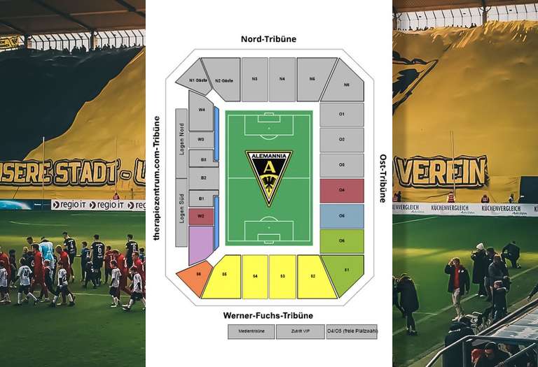 [100,5 Das Hitradio Deal] Alemannia Aachen vs. SSVg Velbert 02 Ticketdeal - 45% Rabatt auf eine Sitzplatzkarte Osttribühne, 18.05.2024