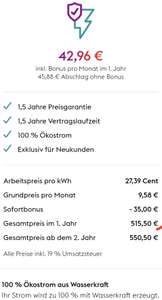[Lokal Hannover] Strom Enercity als Neukunde für 27,39cent/kwh & 9,58€ Grundpreis