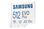 [eBay] 512GB Samsung EVO Plus 2021 R130 microSDXC Kit, UHS-I U3, A2, Class 10 | 130 MB/s