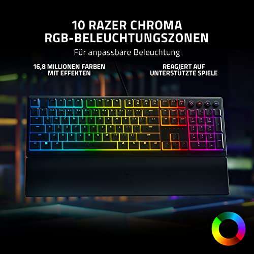 Razer Ornata V3 - Flache RGB Mecha-Membran-Gaming Tastatur (Mediamarkt / Saturn / Amazon / Expert)
