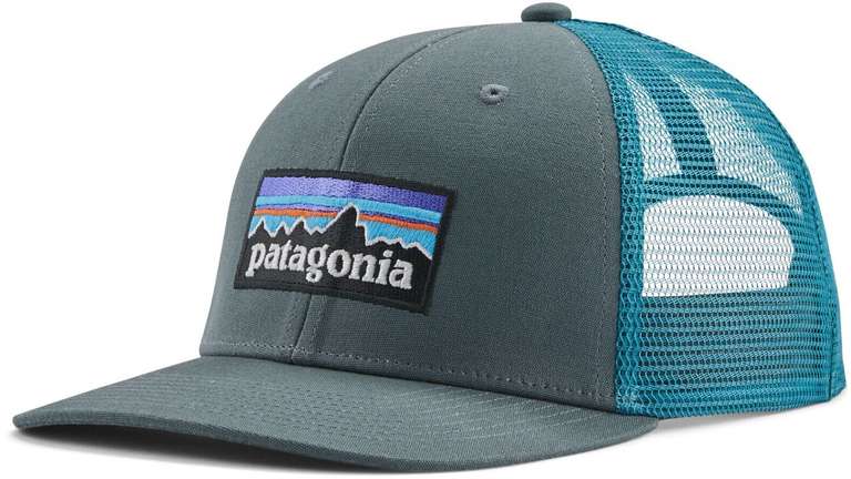 Patagonia P-6 Trucker Hat in grün, schwarz, violett und lila