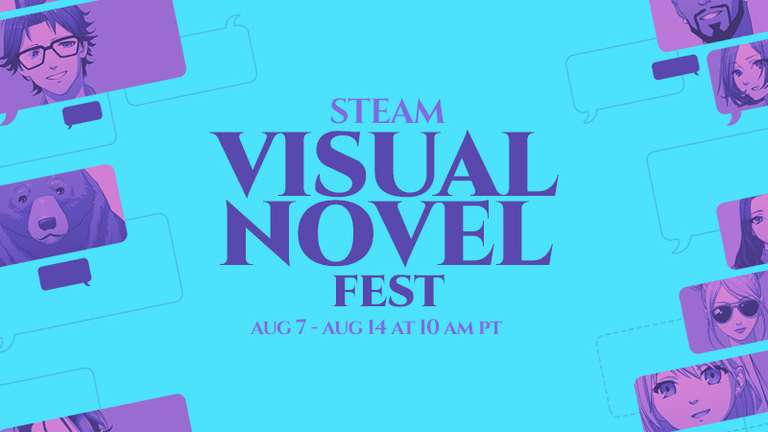 "Steam Visual Novel Fest 2023" täglich kostenlos einen von 7 animierten Avataren holen