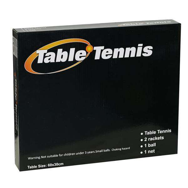 PING PONG Mini Tischtennisplatte mit Schlägern & Netz 5-tlg.