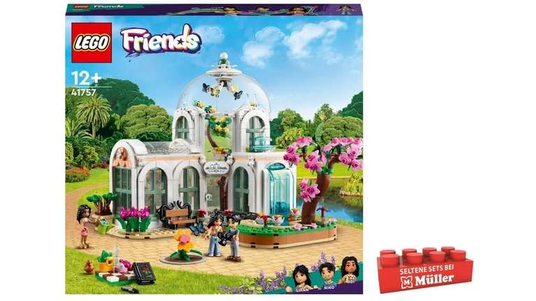 LEGO Friends 41757 Botanischer Garten Modell-Bausatz mit Blumen