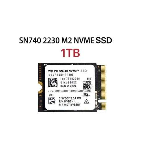 WD SN740 1TB M2 NVME SSD für SteamDeck Surface (bis 7) etc