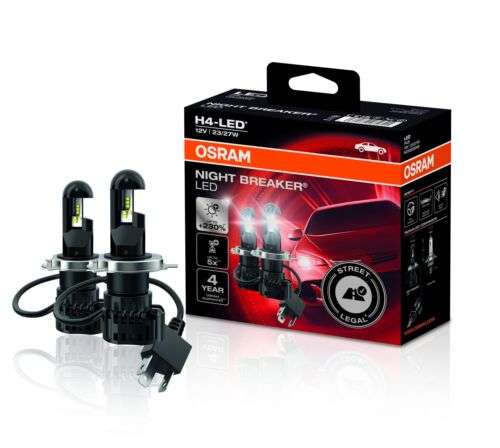 2x ОSRAM H4 LED Night Breaker Autolampe Scheinwerfer Nachrüstlampe Zulassung