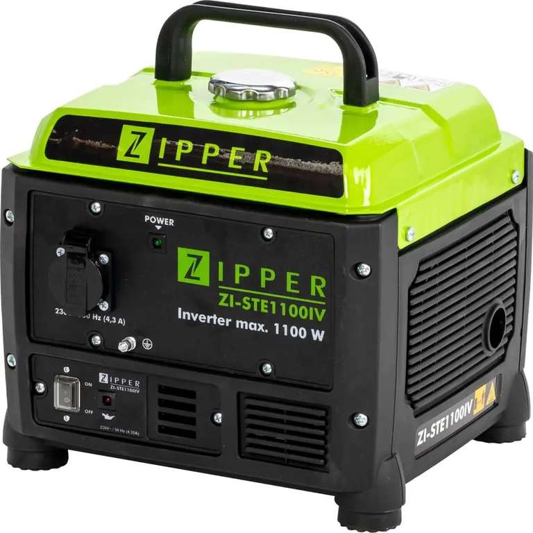 Zipper Inverter-Stromerzeuger ZI-STE1100IV 1000 Watt Benzin Generator