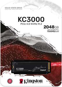 Kingston KC3000 PCIe 4.0 NVMe SSD 2TB, M.2