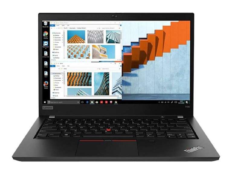 Lenovo ThinkPad T490 14" Laptop - 400 Nits i5 8265u 8/256GB m.2 SSD USB-C & Thunderbolt HDMI Windows Pro - hervorragend refurbished Notebook