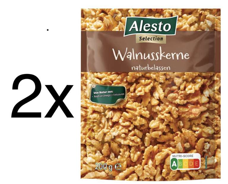 Alesto - Walnusskerne 400g für 2,59€ (6,48€/kg) [Lidl Plus]