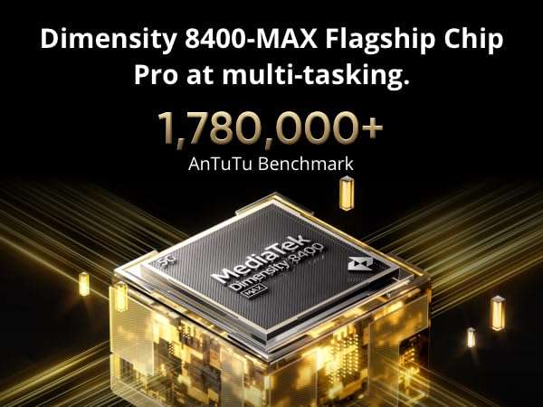Realme GT 7T 5G, 12GB 256GB, Dual SIM, MediaTek Dimensity 8400 Batería Máxima 7000 MAh Negro