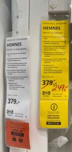 [IKEA Mannheim] Sammeldeal Hemnes 90x197 Vitrine Hellbraun 249 statt 379 Euro, Geschirrset Flitighet für 29,99 statt 39,99 Euro und mehr