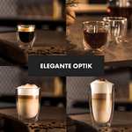 GLASWERK Design Latte Macchiato Gläser doppelwandig 8er (2x80/250/350/450ml) Cappuccino Tassen - Doppelwandige Gläser aus Borosilikatglas
