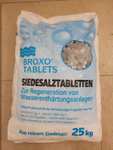 [EDEKA] BROXO Siedesalz-Tabletten für Entkalkungsanlagen für 7,99€/25kg