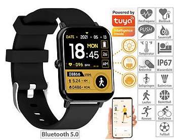 Full Touch Sport Smart Uhr 1.69 "Farbe Bildschirm Männer Frauen Herz Rate Fitnesscall Armbanduhr Smart Uhr Dame für Android IOS + BOX
