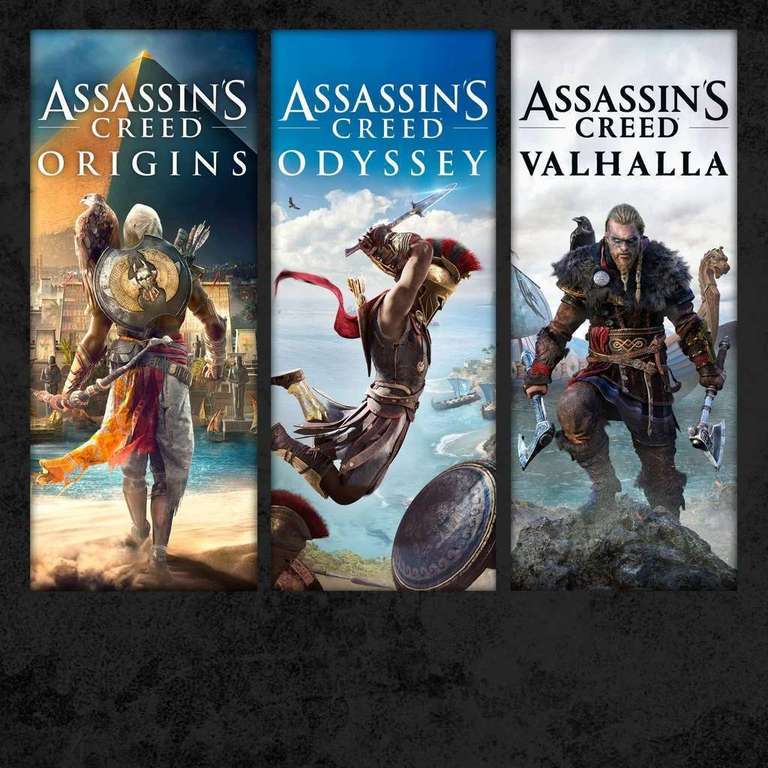 Assassin's Creed Mythology Pack: Valhalla + Odyssey + Origins für 32,77€ (Xbox BR Store)
