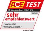 Sommerreifen Continental PremiumContact 7 225/40 R18 92Y XL (Reifenlabel: C/A/B)