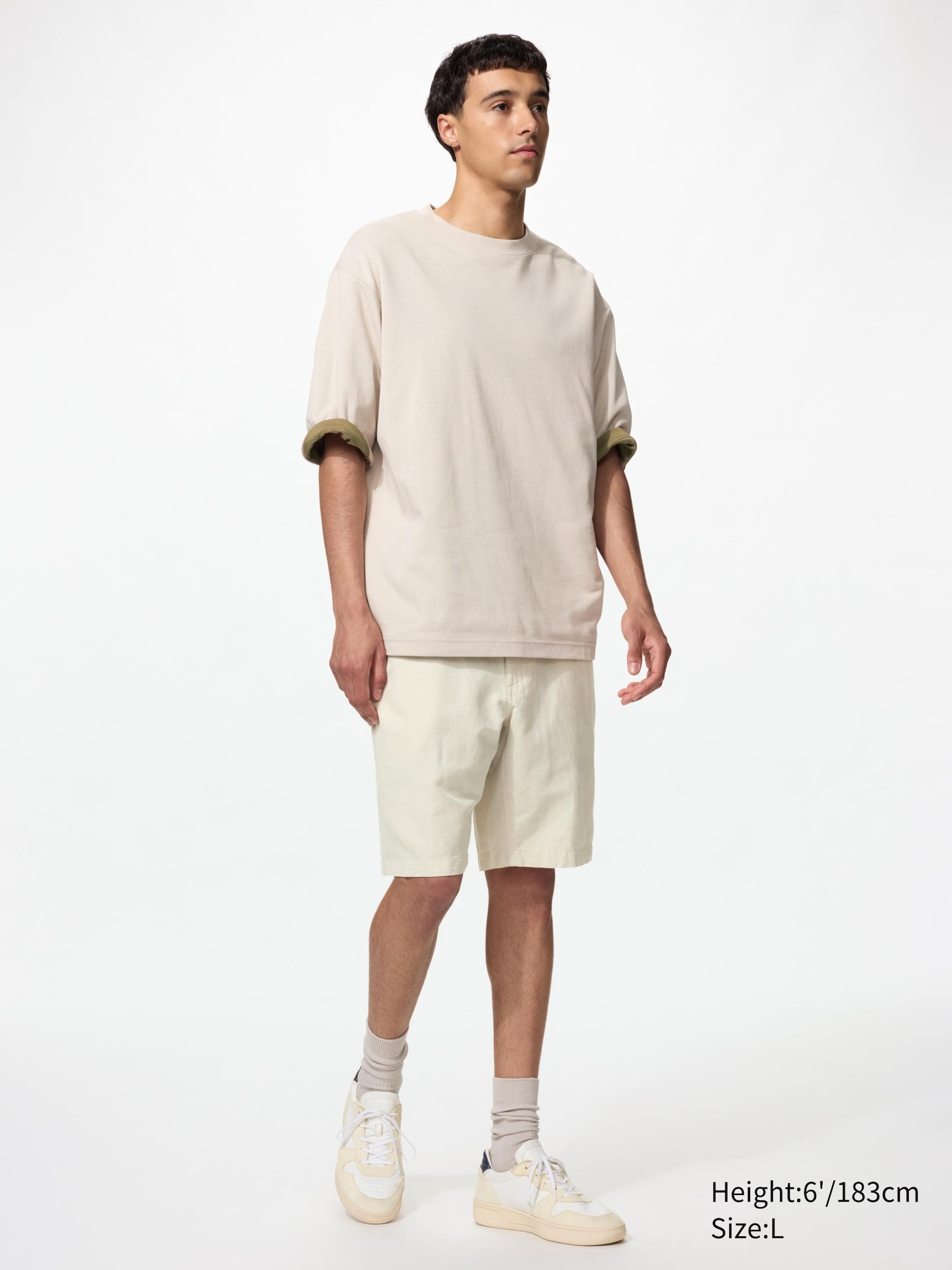 [Uniqlo Click & Collect] Leinenmix Shorts Herren, 66% Baumwolle/34% Leinen, Regular Fit, 5 Farben