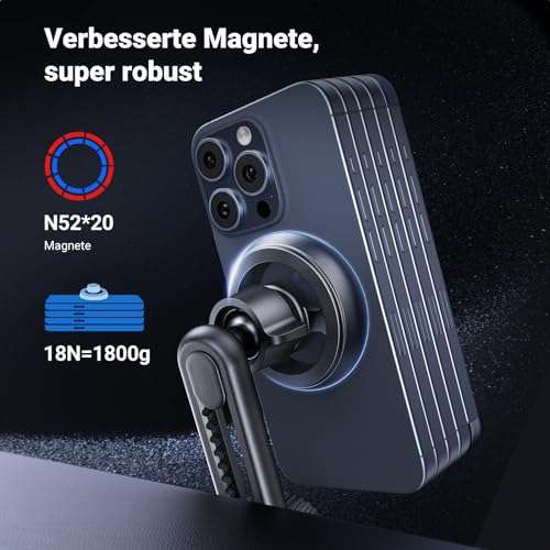 [Prime] UGREEN 35009 MagSafe Handy-/ Autohalterung (Anti-Fall, Magnetverschluss)