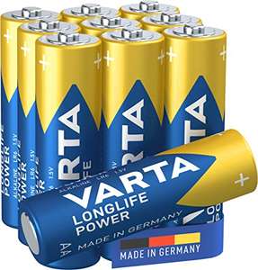 3x VARTA Longlife Power AA Mignon LR6 Batterie (10er Pack) Alkaline Batterie - ideal batteriebetriebene Geräte - für 3,42€ (Amazon SparAbo)