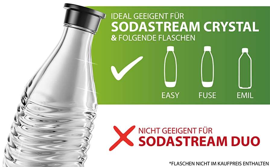 PRIME] LICHTENWERK Hochwertiger Edelstahl mydealz | - kompatibel Flaschenhalter mit Flaschen Abtropfhalter SodaStream + 3er Zubehör