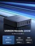 UGREEN Nexode USB C Ladegerät 200W USB C PD Netzteil 100W+100W 6-Ports GaN Charger Mehrfach PPS kompatibel