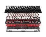 Pulsar PCMK HOTSWAP 60% Barebone ISO Gaming Tastatur Barebone Weiß und schwarz