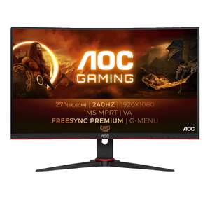AOC C27G2ZE 27 Zoll Full-HD Gaming Monitor (0,5 ms Reaktionszeit, 240 Hz)