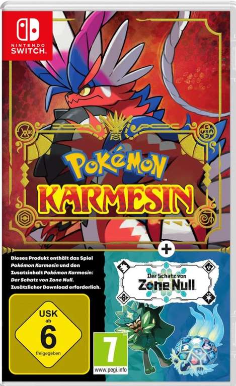 Pokemon Purpur & Karmesin inkl. Der Schatz von Zone Null / Media Markt , Saturn, Ebay, Amazon / 54,99€/ Switch