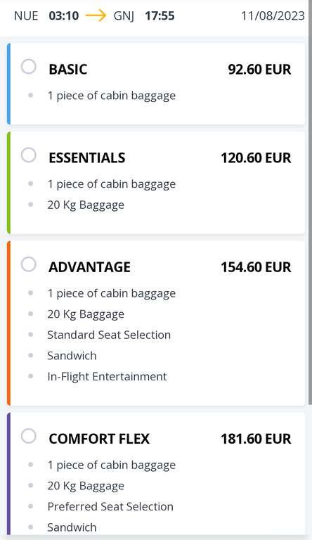 Flüge von Nürnberg nach Ganja für 92€