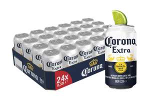 Corona Extra Premium Lager Dosenbier, EINWEG, Internationales Lager Bier (24 X 0.33 l) [PRIME]