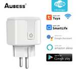 [AliExpress] 3x Smarter Zwischenstecker - Aubess Tuya WiFi 20A mit Leistungsmessung
