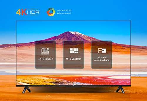 TCL 43P639 43 Zoll (108cm) LED Fernseher, 4K UHD, Smart TV, Google TV, HDR 10, Dynamic Colour Enhancement, 60Hz Motion Clarity, HDMI 2.1