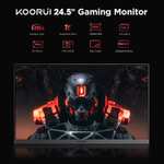 [Amazon] KOORUI Gaming Monitor 24.5 Zoll - Full HD 1920 x 1080 - HDMI 144Hz - DP 170Hz - 1ms FreeSync & G-Sync kompatibel VA-Panel