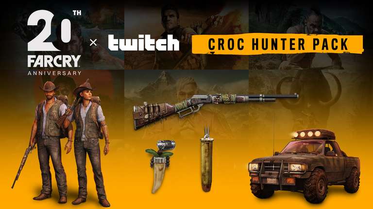 [Twitch Drops] Far Cry 6 - Croc Hunter Pack zum 20 jährigen Jubiläum