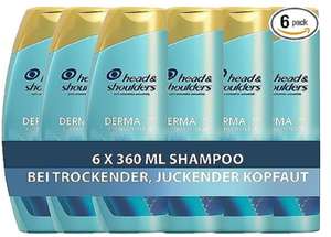 [Sparabo] Head & Shoulders DERMAXPRO Hydra Pflege, Anti-Schuppen Shampoo Männer und Damen (6x 360 ml)