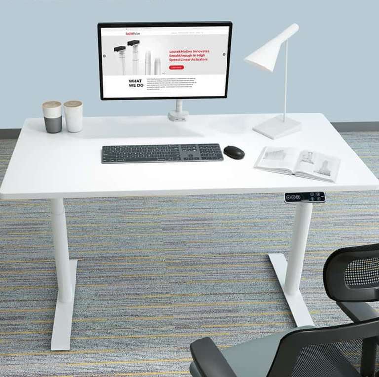 Flexispot Tischgestell E8 ( höhenverstellbar 60-125cm, 4 Memory-Speicherplätze, Kabelmanagement-System, erhältlich in weiß und schwarz )