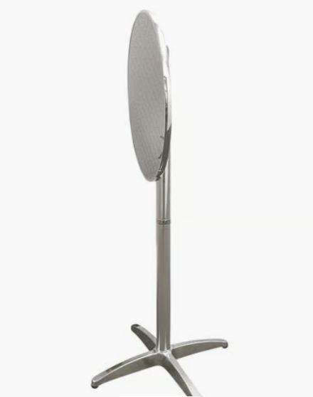 (bundesweit Abholung) Alu-Stehtisch mit klappbarer Tischplatte, 60cm, Thomas Philipps